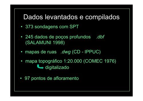 Caracterização Geotécnica do Subsolo de Curitiba para o - CBTU