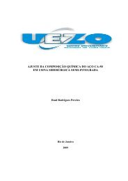 ajuste da composição química do aço ca-50 em usina ... - UEZO