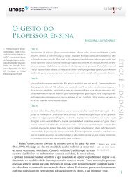 O GEsto Do PRoFEssoR EnsinA - Acervo Digital da Unesp