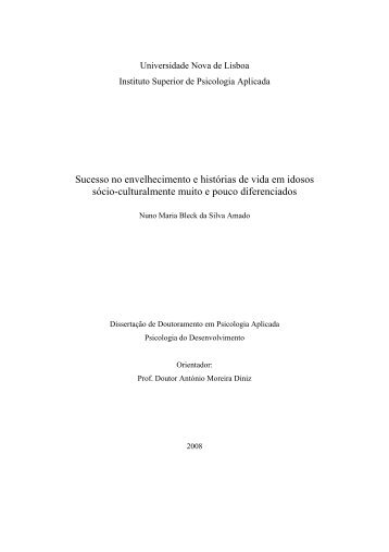 Sucesso no envelhecimento e histórias de vida em idosos sócio ...