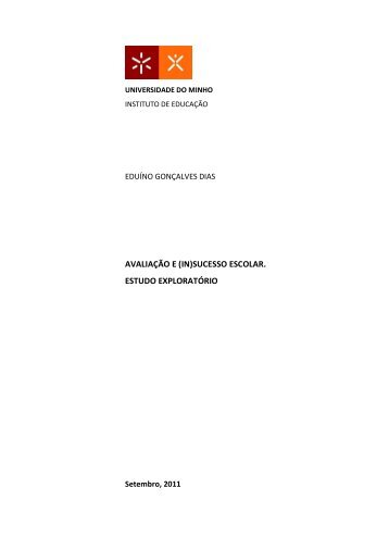 Avaliação e (In)Sucesso Escolar Estudo Exploratorio.pdf - Portal do ...