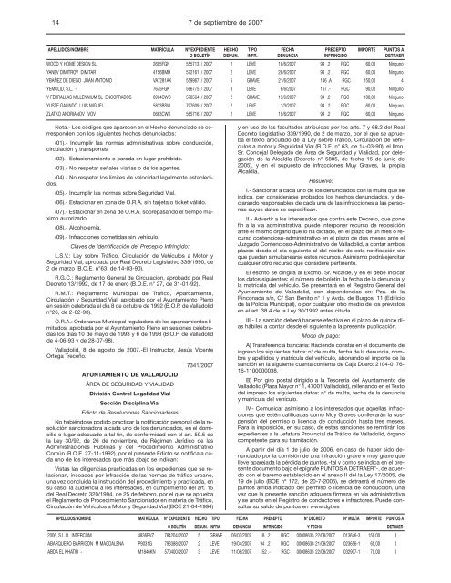 Edicto De Notificación De Resoluciones Sancionadoras En Materia Edicto De Notificación De Resoluciones Sancionadoras En Materia