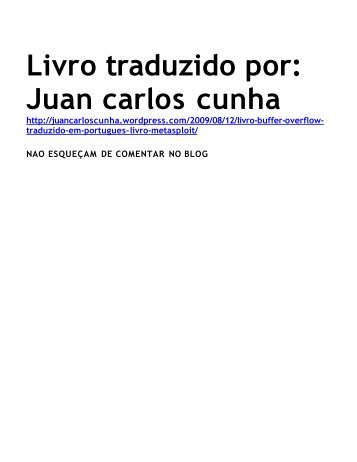 Livro traduzido por: Juan carlos cunha - segurança em redes