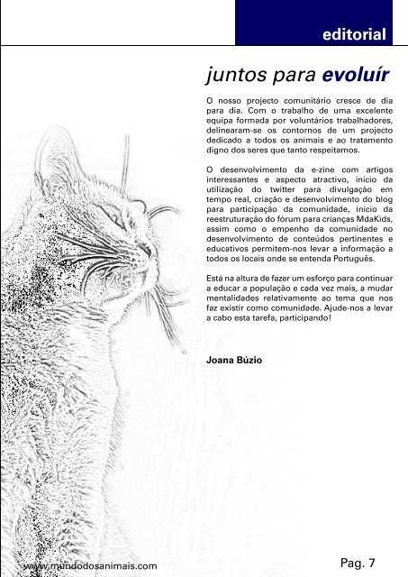 tema de capa - Mundo dos Animais