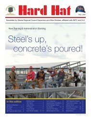 Steel's up, concrete's poured! - The Alberta Regional Council of ...