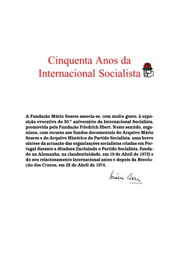 Cinquenta Anos da Internacional Socialista - Fundação Mário Soares