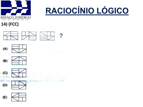 RACIOCÍNIO LÓGICO