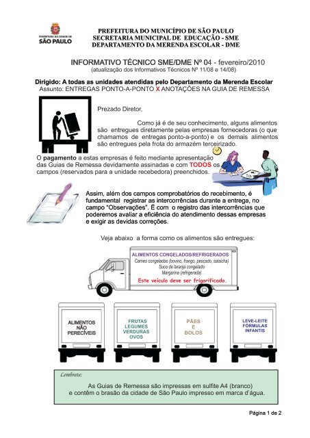 nº 04 - Entregas ponto a ponto x anotação guia de remessa