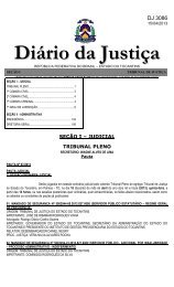 Diário da Justiça nº 3086 - Tribunal de Justica do Tocantins
