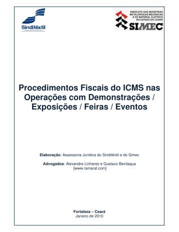 Procedimentos Fiscais do ICMS nas Operações com ... - SIMEC