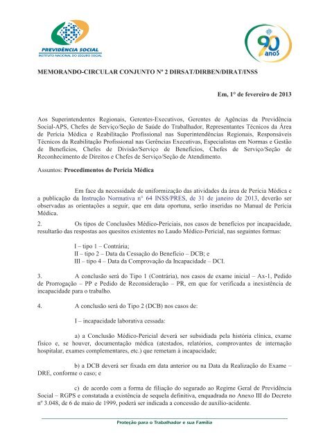 Memorando Circular 02 Dirsat/Dirben - Associação Nacional dos ...