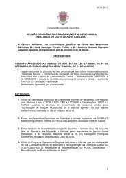 Edital e deliberações - Câmara Municipal de Sesimbra