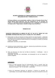 Edital e Delibera??es - Câmara Municipal de Sesimbra