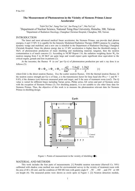 The Measurement of Photoneutron in the Vicinity of Siemens Primus ...