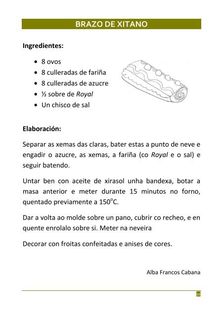 As nosas receitas - Xunta de Galicia