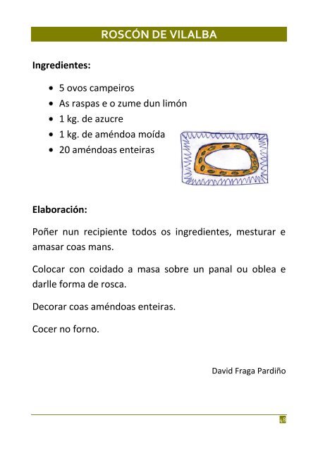 As nosas receitas - Xunta de Galicia