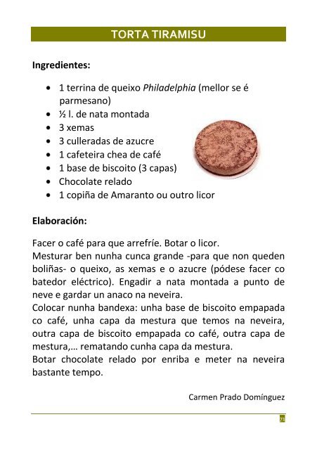 As nosas receitas - Xunta de Galicia