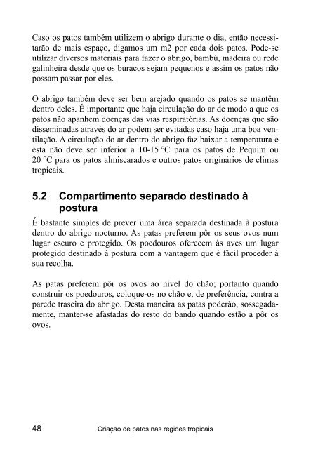 Criação de patos nas regiões tropicais - Anancy