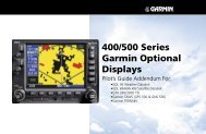 400/500 Series Garmin Optional Displays