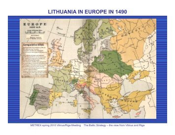 lithuania in europe in 1490 - METREX - The Network of European ...