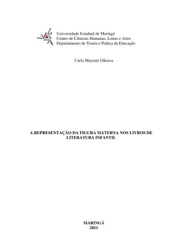 A representação da figura materna nos livros de literatura ... - DFE