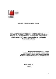 Leia na Íntegra a Monografia - Sbdp