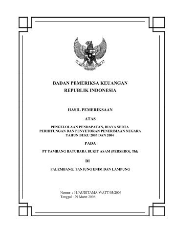 PADA - Badan Pemeriksa Keuangan