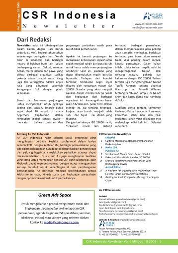 CSR Indonesia Newsletter Vol. 2/18 Artikel, Lingkar