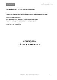 condições técnicas especiais - Câmara Municipal de Vila Nova da ...