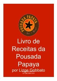 Download do Livro de Receitas em pdf - Pousada Papaya