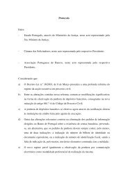 Protocolo Entre: - Estado Português, através do Ministério ... - DGPJ