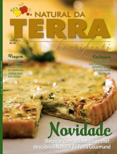 Receitas com assinatura de chef - Grupo Natural da Terra