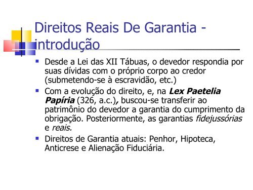 O Que é Direito Real De Garantia O Que é Direito Real De Garantia