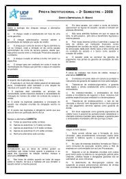 Direito Empresarial II - Matutino - UDF