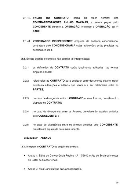 minuta de contrato n.º [**]/2012 contrato de concessão ... - Sedur