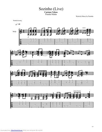 Download PDF Guitar Tab Caetano_Veloso ... - Music Notes Lib.