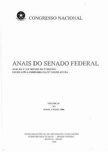 congresso nacional anais do senado federal