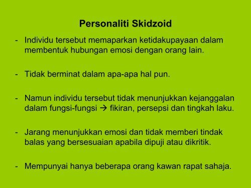 personaliti dan tingkah laku - USM