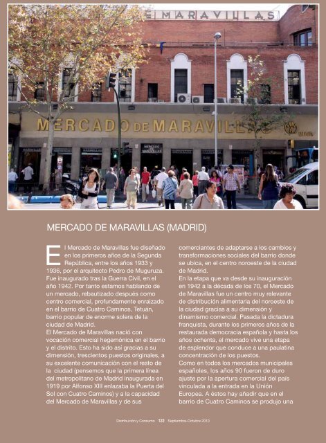 MERCADO DE MARAVILLAS (MADRID) - Mercados Municipales