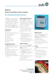 MACS3 Single and Multi-Axis Control - zub machine control AG