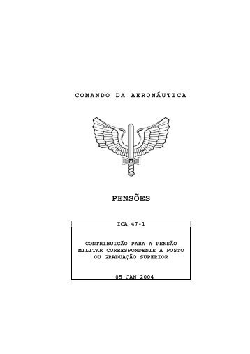 PENSÕES - Subdiretoria de Inativos e Pensionistas da Aeronáutica