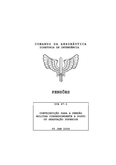 PENSÕES - Subdiretoria de Inativos e Pensionistas da Aeronáutica