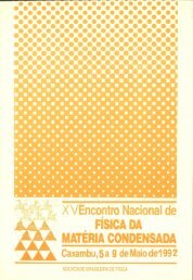 XII ENCONTRO NACIONAL DE FISICA DA MATÃ‰RIA CONDENSADA