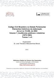 Código Civil Brasileiro no Debate Parlamentar Elementos históricos ...