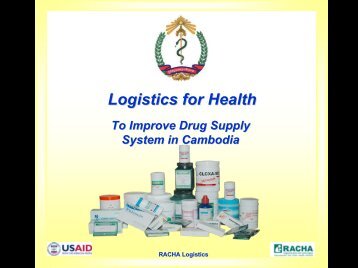 Improving Drug Supply System in Cambodia - MEDiCAM