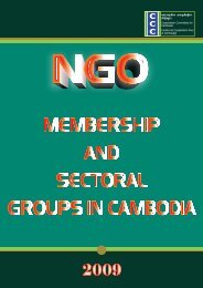 New Directory of sector 2009 - Cooperation Committee for Cambodia