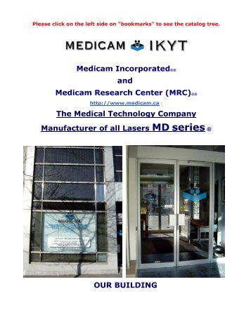 Medicam Incorporated©® and Medicam Research ... - MyFactoryREP