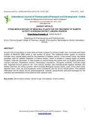 Ethno-medico botany of medicinal plants for the - IJPRD