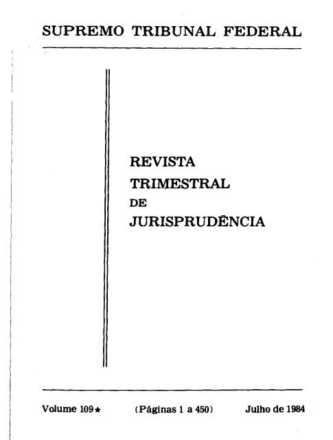 supremo tribunal federal revista trimestral jurisprudência - STF