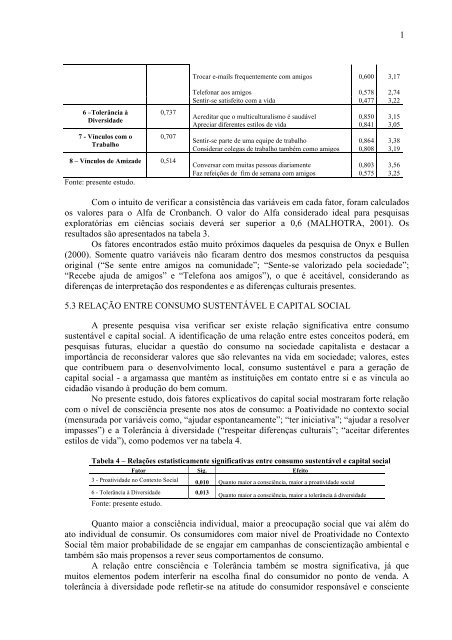 Consumo Consciente e Capital Social: Medindo A ... - Engema